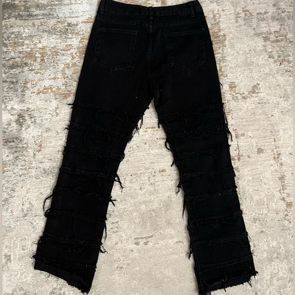 Black Stacked Jeans - Picture 2 of 2